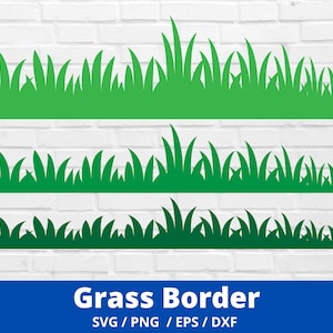 Grass Border SVG Bundle,Wild Grass,Grass Cut,Line,PNG,DXF,Vector,Cricut,Silhouette,Digital,Commercial use