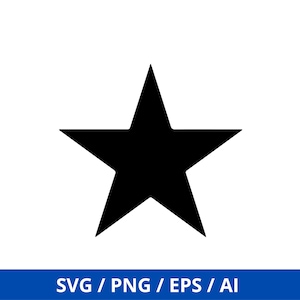 Star svg, Star Clipart, Star PNG, Star Cut Files, Star Outline SVG, Star Vector, Cut Files, Silhouette, Cricut