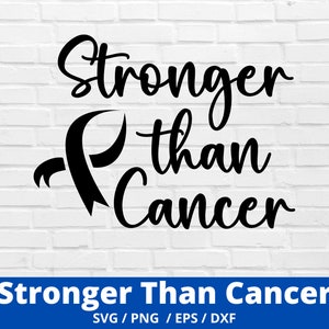 Concientización sobre el cáncer (SVG), Concientización sobre el cáncer (PVG), Cáncer de mama (SVG), Más fuerte que el cáncer (SVG), Archivo de corte de silueta, Cricut, Descarga digital