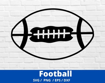Football SVG, Football Silhouette, Football PNG, Football Cut Files, Football Cut File For Cricut, Silhouette, Cameo