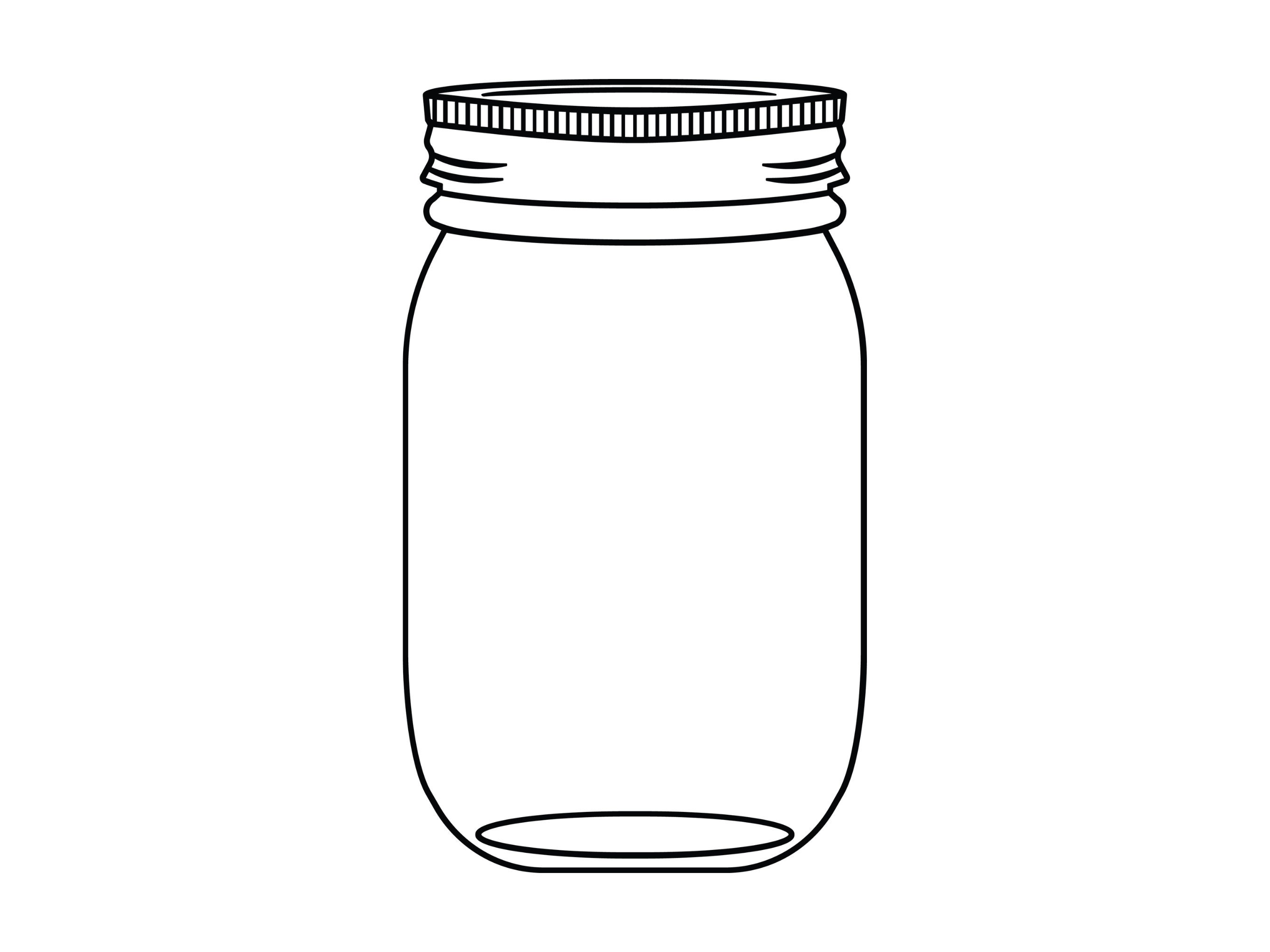 Mason Jar svg - mason jar cut file - mason jar Cricut cut file - mason jar  Silhouette cut file - mason jar clip art - Jelly svg