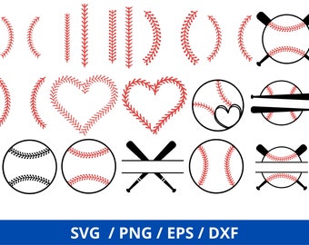 Baseball SVG Bundle, Baseball Svg. Baseball Stitches svg, Baseball Monogram SVG