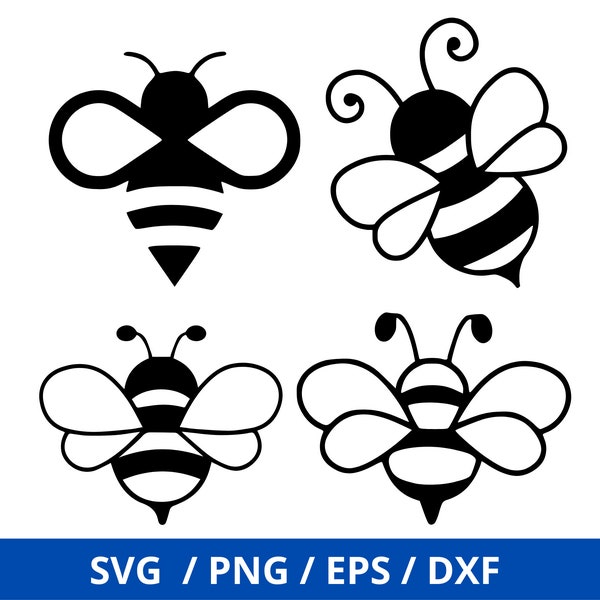 Bee SVG, Bee SVG Bundle, Honeybee SVG, queen bee svg, bee hive svg, Cricut, Silhouette Cut File, svg dxf eps