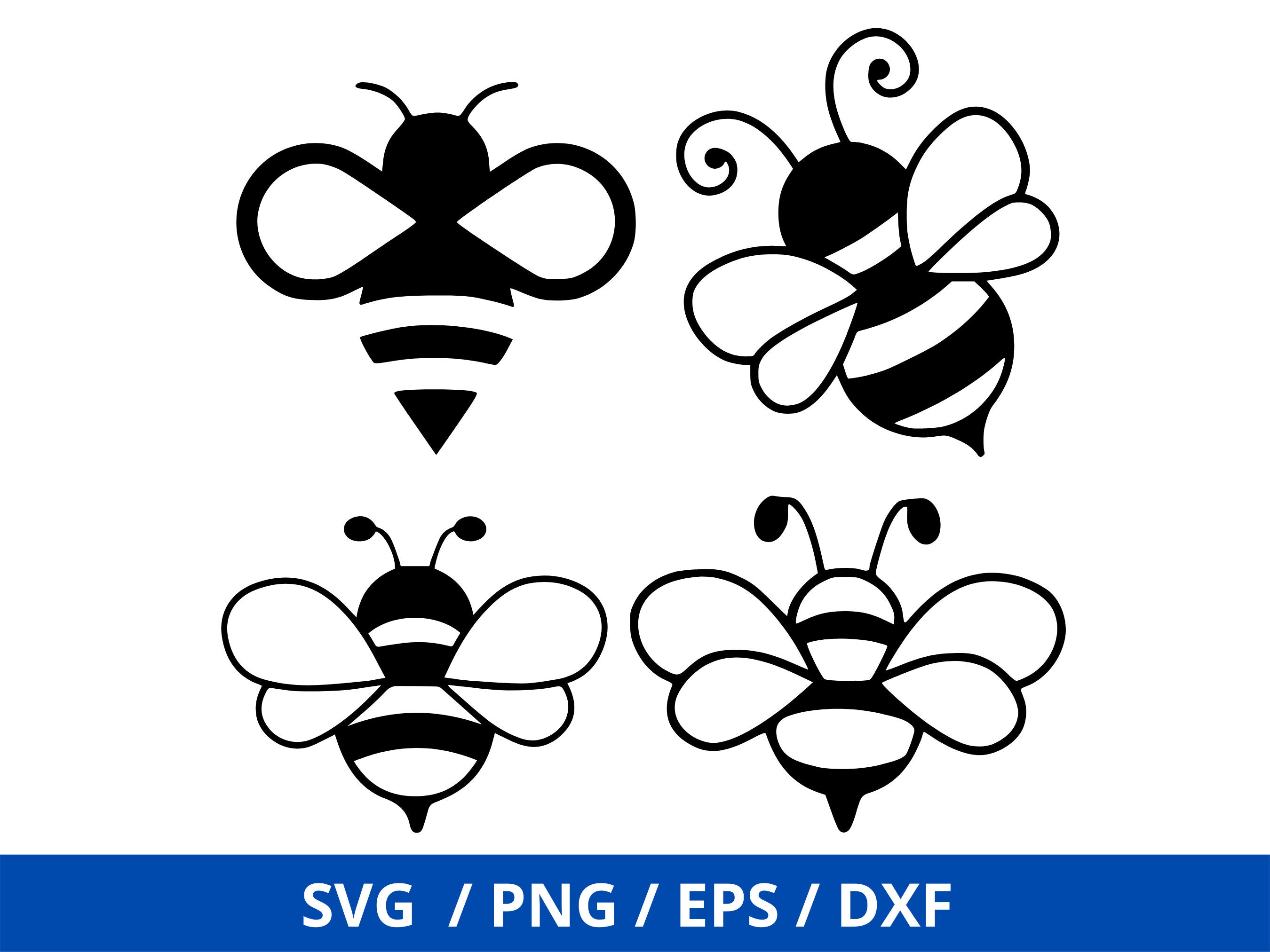 Bee Svg, Heart Dotted Line Svg, Honeybee, Bumblebee, Heart Trail, Heart  Path. Vector Cut file Cricut, Silhouette, Pdf Png Eps Dxf.