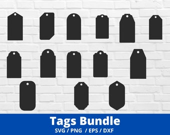 Tag SVG Bundle, Product Tags SVG Bundle,Tags Template,DXF,Label,Cloth,Gift,Custom,Cut File,Handmade,Cricut,Silhouette