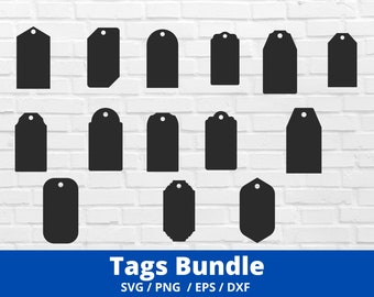 Tag SVG Bundle, Produktanhänger SVG Bundle,Tags Template,DXF,Label,Tuch,Geschenk,Custom,Cut File,Handmade,Cricut,Silhouette