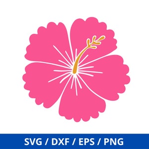 Hawaiian Flower, Hibiscus Svg, Hibiscus Clip Art, Hibiscus Flower Svg, Flower Svg, Tropical Clip Art, Files for Cricut, Hawaii