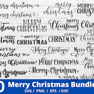 SVG de Natal, Pacote SVG de Feliz Natal, Feliz Natal dizendo Svg, Clip Art de Natal, Arquivos de corte de Natal, Cricut, Arquivo de corte de silhueta