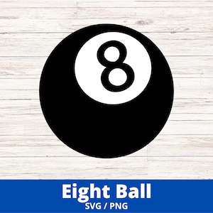 8 Ball Pool Billiard Ball Svg File, 8 Ball Billiard Ball Cut File, 8 Ball Billiard Ball Vector Files, 8 Ball Pool Clip Art, Eight Ball Svg
