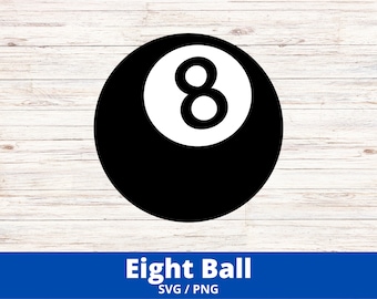 8 Ball Pool Billiard Ball Svg File, 8 Ball Billiard Ball Cut File, 8 Ball Billiard Ball Vector Files, 8 Ball Pool Clip Art, Eight Ball Svg