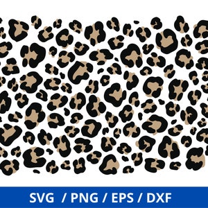 Leopard Print Muster svg, Leopardenmuster svg sich wiederholendes