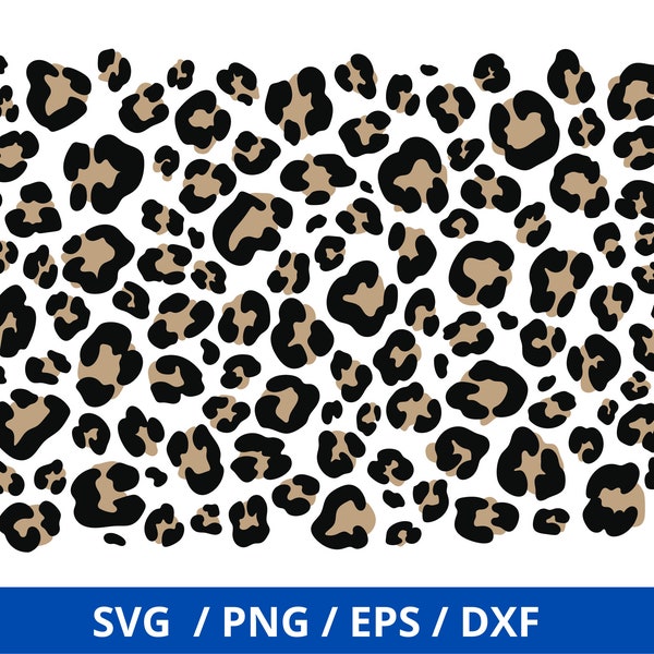 Leopard Print svg, Leopard Print Muster svg, sich wiederholendes Muster, Gepard Print svg, Leopardenmuster svg, Animal Print svg, Leopard svg