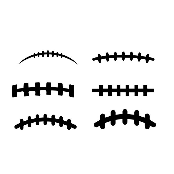 Football Laces Svg Bundle, Football Silhouette Svg, Football Svg, Football Laces Cut File, Football Silhouette Cut File, Football Cut File
