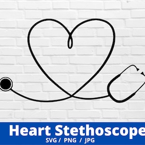Hart Stethoscoop SVG, Stethoscoop Svg Essentiële Werknemer Svg, Dokter Svg, Verpleegkundige SVG Stethoscoop Png Clipart Shirt, Ziekenhuisverpleegkundige