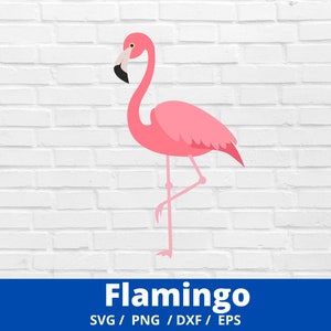 Flamingo SVG , Flamingo Clip art , Pink Flamingo Vector, Cute Summer SVG,Flamingo silhouette , Dxf Png EPS Pdf Jpg files circut