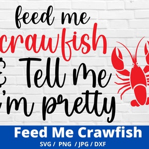 Crawfish SVG, Crawfish Boil SVG, Feed Me Crawfish SVG, Crayfish svg, Digital Download, Cut File, Sublimation, Clip Art (svg/png/dxf files)