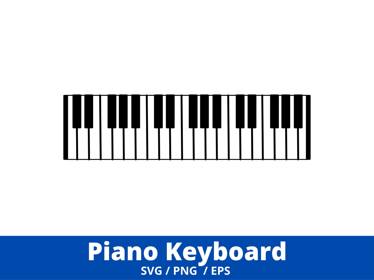 Piano Keyboard Keys SVG Piano Svg Piano Cut Files Music Etsy