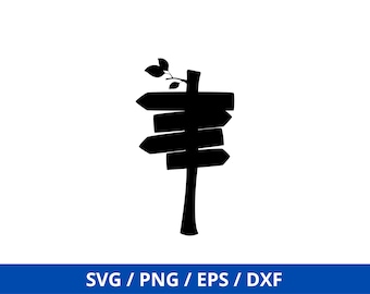 Wooden Sign SVG, Wood Sign SVG, Blank Wood Sign SVG Vector, Wood Sign Silhouette Vector, Wood Sign Post Clip Art, Cut File Cricut Silhouette