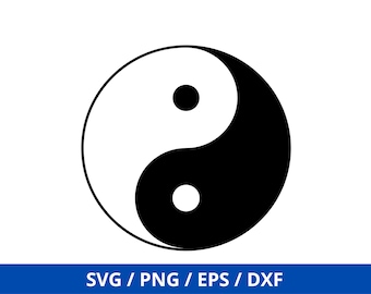 Ying Yang SVG, Yin Yang SVG, Yin Yan SVG, Balance svg, Harmony SVG, arquivo digital para silhueta e cricut