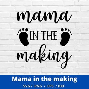 Diseño SVG de futura mamá, archivo SVG de futura mamá para Cricut, SVG de mamá embarazada, descarga digital