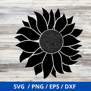 Sunflower SVG Sunflower Monogram SVG Monogram Svg Half - Etsy