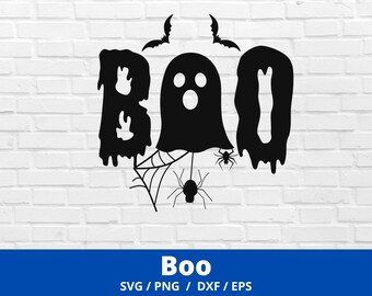 Boo svg, Halloween svg, Smile svg, Ghost svg, Fall svg, Boo Shirt, Halloween Shirt, Print, Cut File, Cricut, Silhouette