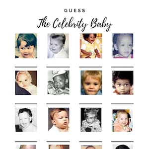 Baby Shower Games Bundle II Pregnant or Beer Belly Labor or Love Guess the Baby Celebrity Animal Gestation Nursery Rhyme Trivia