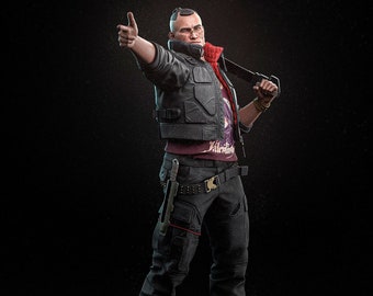 Kit de Garagem Jackie Welles de Cyberpunk 2077 | Modelo feito por fã por h3llCreator | Lenda de Night City | Impresso em 3D