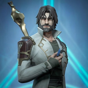 Arcane Jayce Garage Kit | Fanmade Model by h3llCreator | League of Legends | 3D Printed