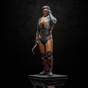 Half-Life Gordon Freeman Garage Kit | Fanmade Model by h3llCreator | The Silent Protagonist | 3D Printed