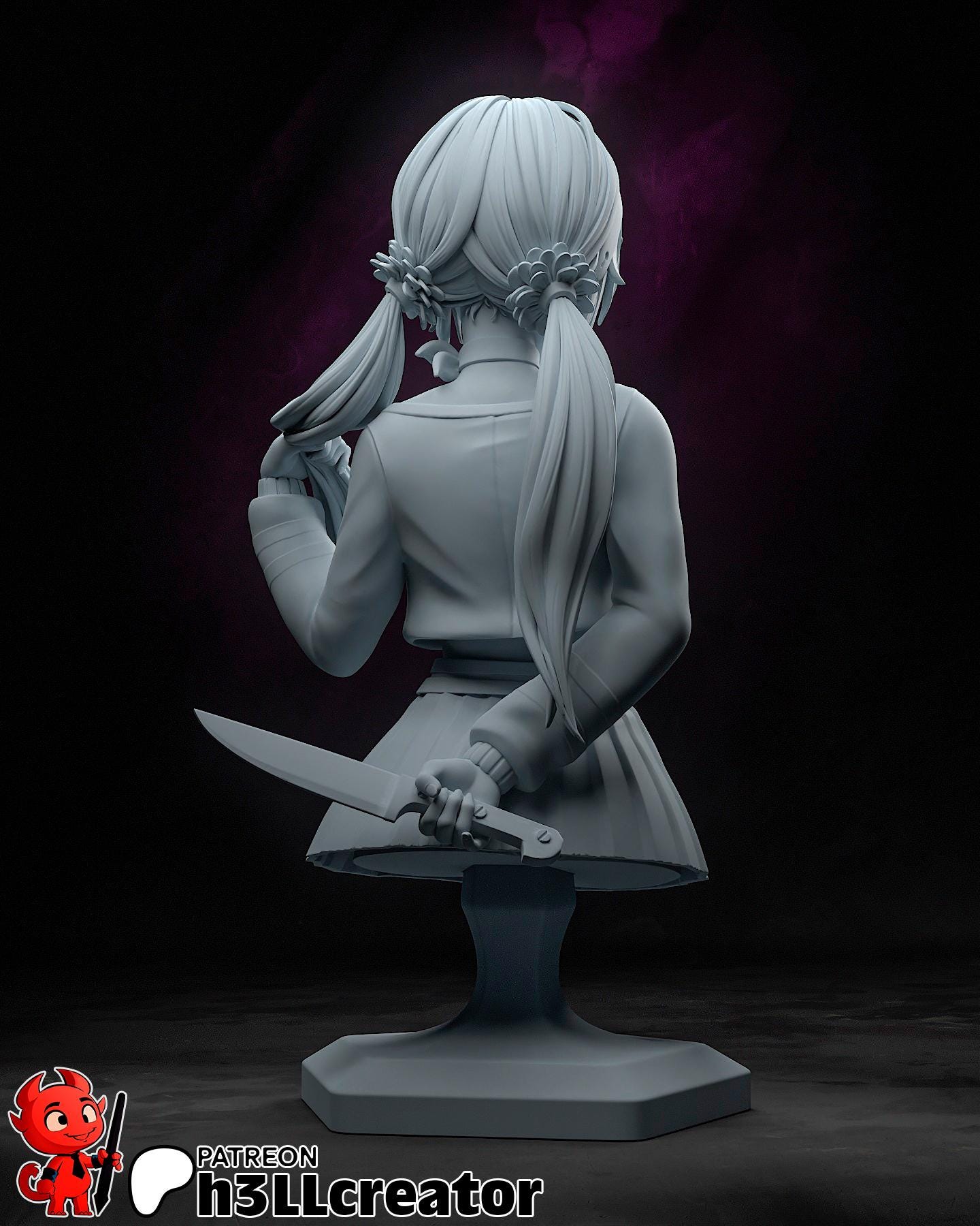 ガレージキット ミサイド ミタ 1/8 未塗装未組立 フィギュア MiSide MiiSide Mita ガレージキット | h3llCreator によるファンメイド