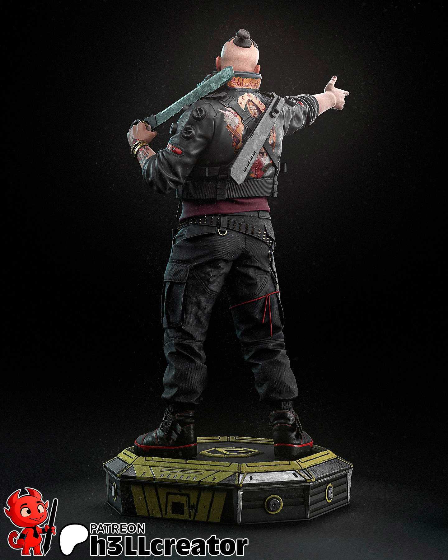 Cyberpunk 2077 Jackie Welles Garage Kit | Fanmade Model by