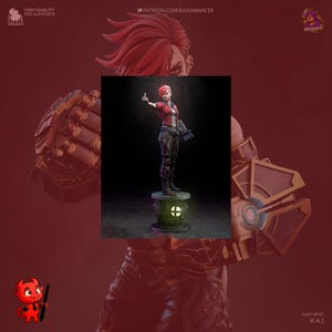 Arcane Vi-garagekit | Door fans gemaakt model van Bulkamancer & h3llCreator | League of Legends | 3D-geprint