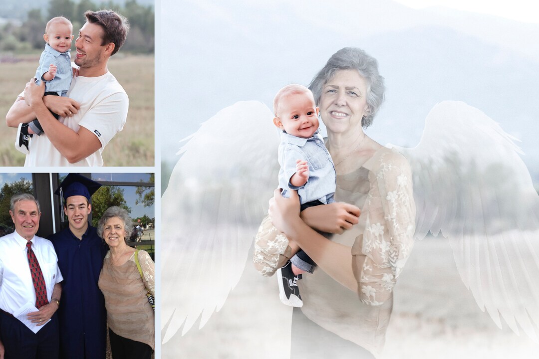 Add Deceased Loved One to Picture Add an Angle to Photo-add Person to