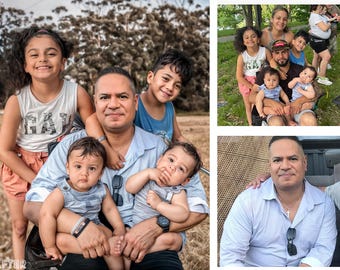 Father’s Day Memorial Photo Gift, Add Deceased Dad To Picture, Custom Family Photo Merge, Realistic Tribute Portrait
