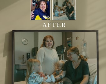 Add Deceased Loved One to Family Photo, Memorial Portrait Edit, Add Person to Picture, Realistic Photo Merge Gift