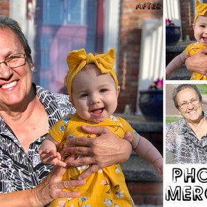 Add Deceased Loved One To Picture,photo merge,  Combine Photos Montage,Add Passed Away Person to Photo, Custom gift and memorial