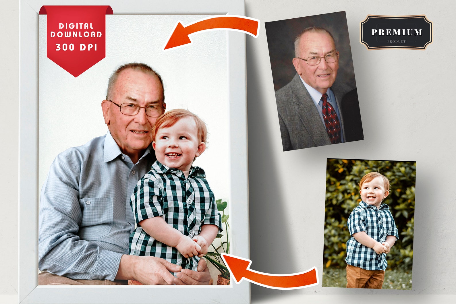 Add Deceased Loved One to Photo loved One Portraitportrait - Etsy