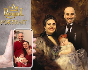 Custom Royal Portrait | family portarit | Historical Portrait | Renaissance Portrait | King Portrait | Military Portrait | Regal | Victorian