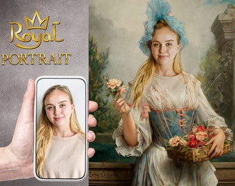 Woman Royal Portrait | family portarit | Historical Portrait | Renaissance Portrait | King Portrait | Military Portrait | Regal | Victorian