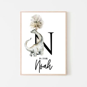 Personalized Dinosaur Print, Dinosaur Name Print, Kids Dinosaur Print, Gift for Dinosaur Lover, Dinosaur Print, Name Print, Digital Download