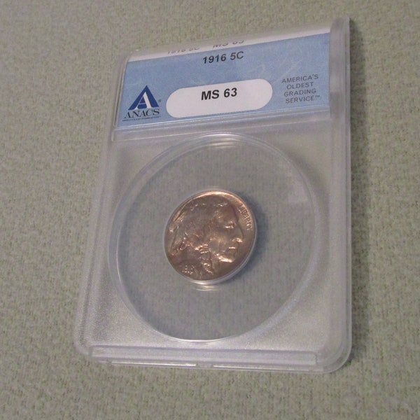 1916 P Buffalo Nickel - MS63