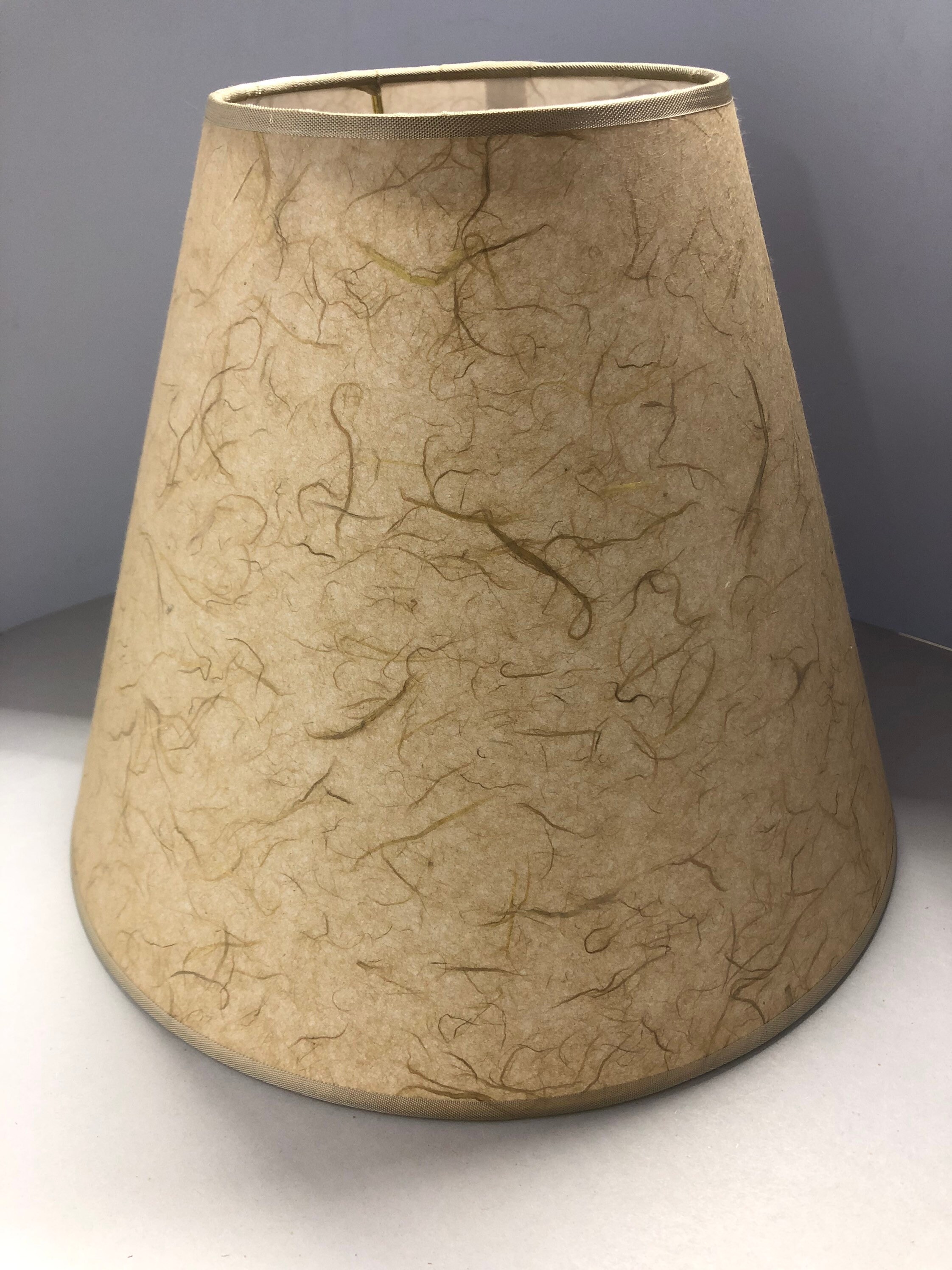 Taupe Mulberry parchment paper hardback lamp shades in various Etsy