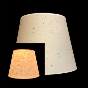 Natural flex paper parchment  hardback lamp shades in various sizes including chandelier candle clip or regular bulb clip on sizes.