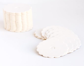 Cake Pop Boards, White Scalloped Edge