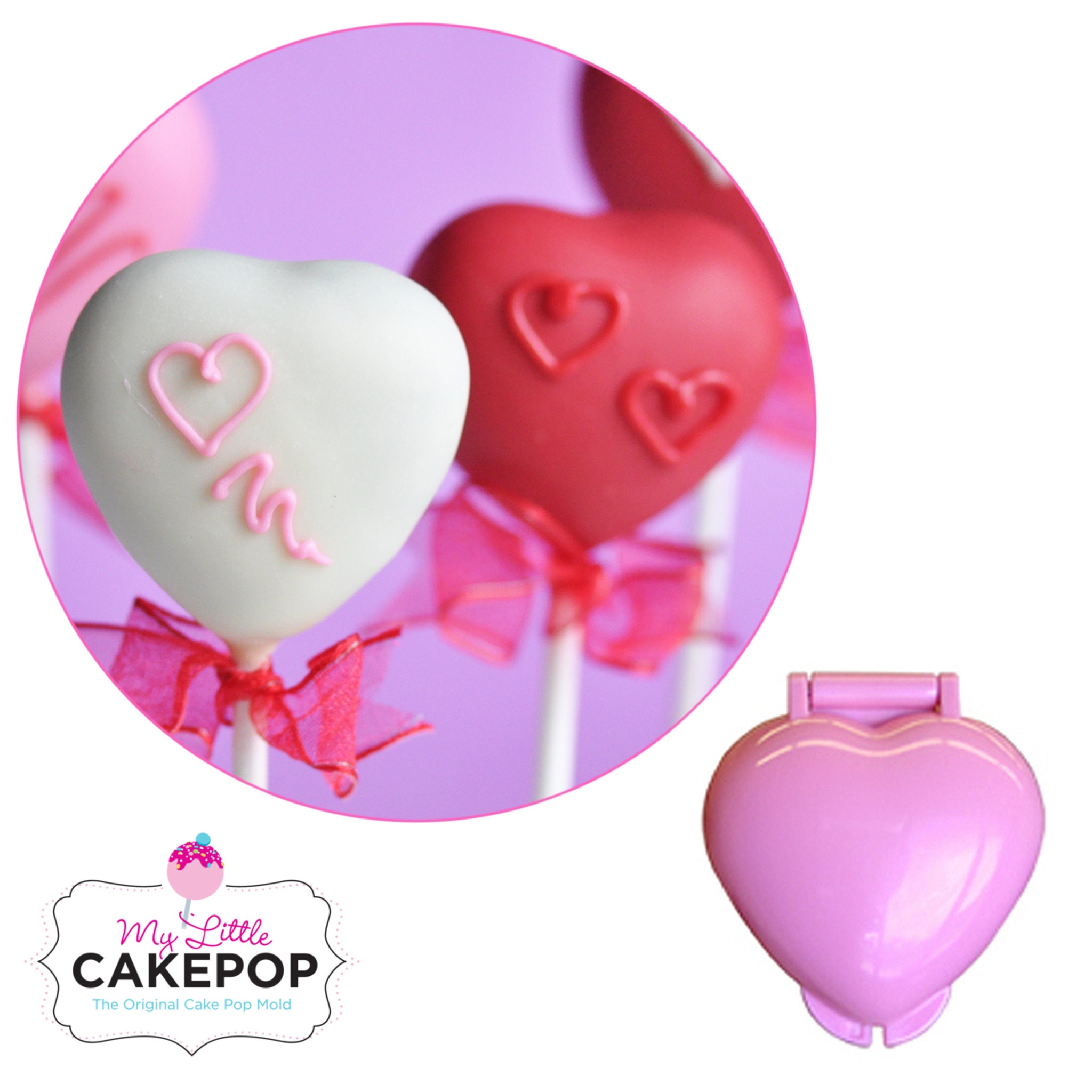 Love Scallop Heart Lollipop Chocolate Mold – Layer Cake Shop