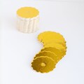 Scalloped Edge Cake Pop Boards, Gold (50pcs)