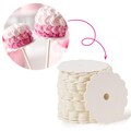 Cake Pop Boards, White Scalloped Edge