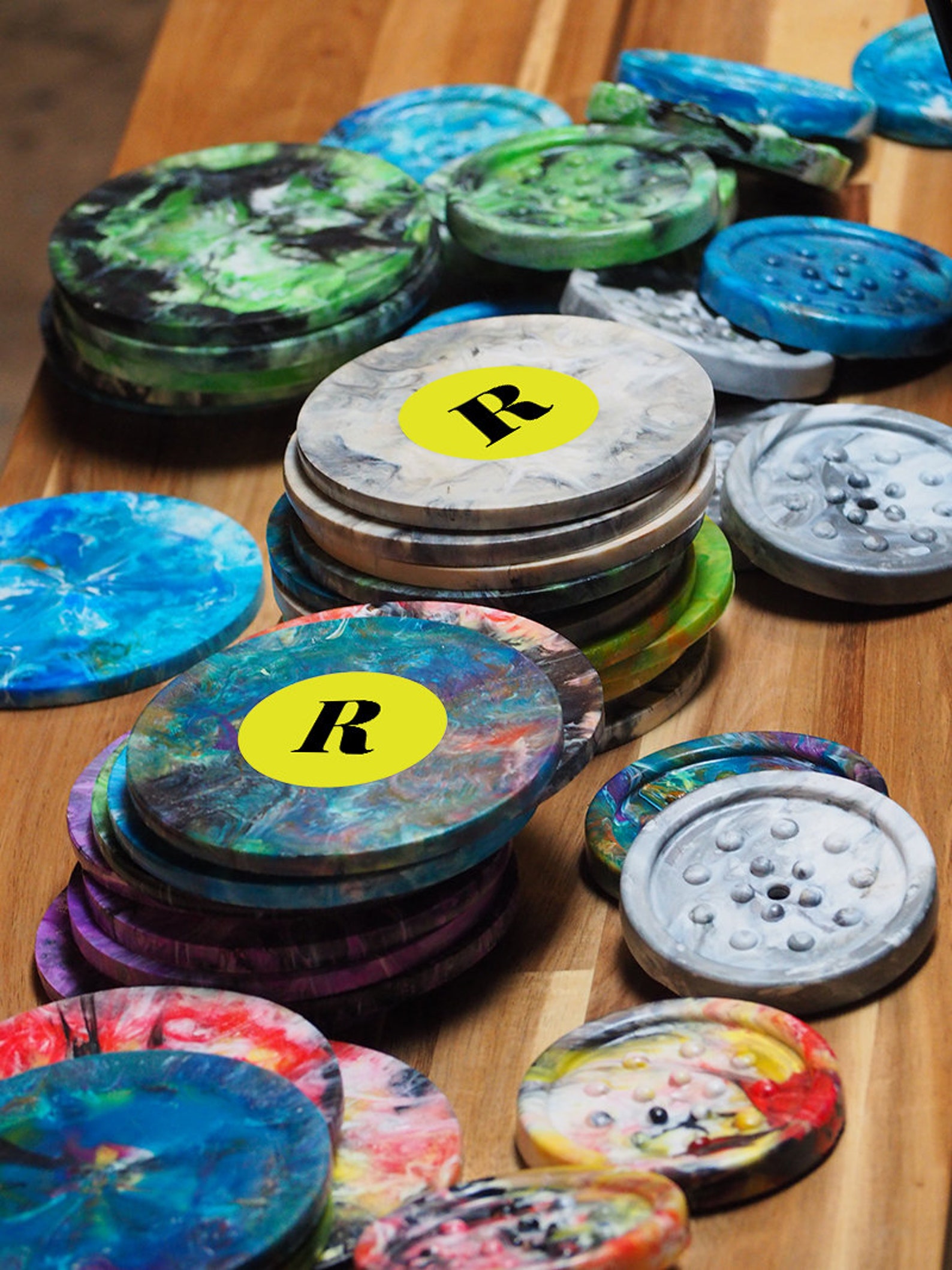 Recycled Plastic Coaster Set Handmade in the U.K. Etsy