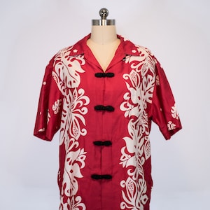 Vintage 60s Malihini Hawaiian Shirt L